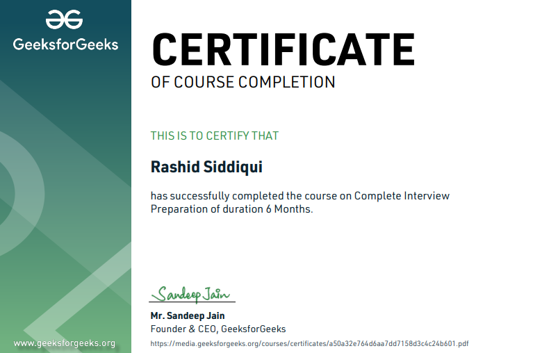 Complete Interview Preparation Course